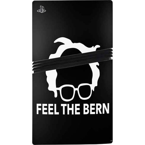 Feel The Bern Outline PS5 Pro Console Skin